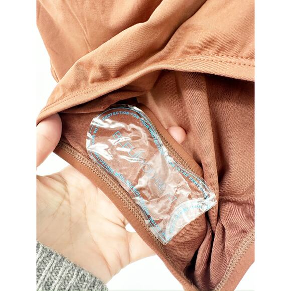 Bleu Rod Beattie Hole In One Plunge Strappy Lace Up Pecan One Piece Swimsuit NWT - Picture 8 of 8